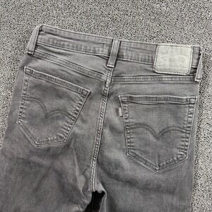 Levis 725 High Rise Bootcut Jeans Women's 29x34 Gray Stretch Denim